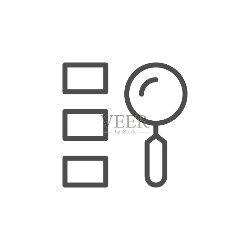 查找选项线轮廓图标图标素材
