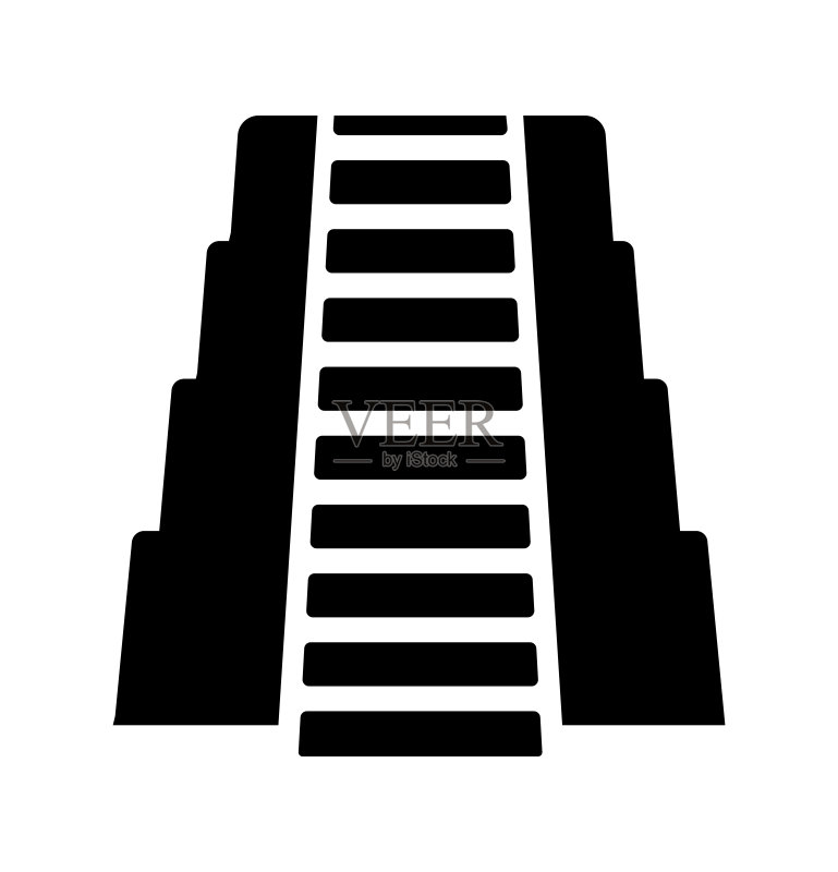 废墟/金字塔扁平图标插图图标素材