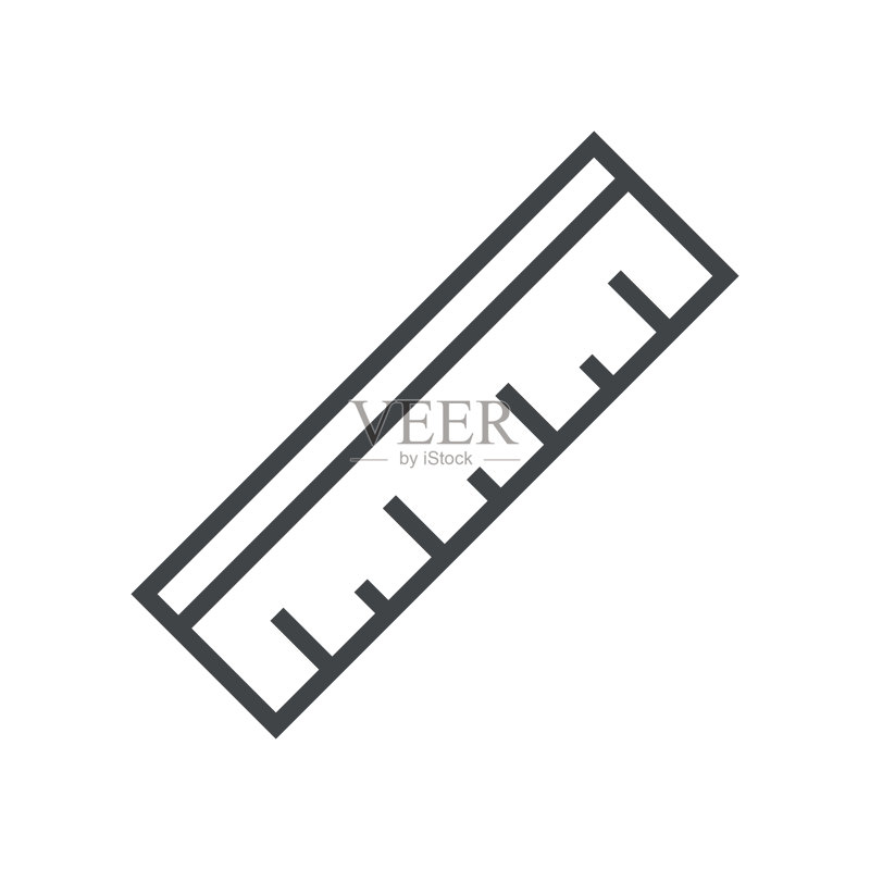 尺子线条图标图标素材