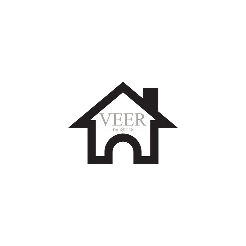 房屋图标房地产图形设计模板矢量图图标素材