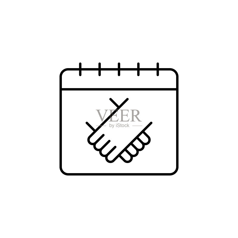 日历商务图标UI和UX网站或移动应用矢量素材图标素材