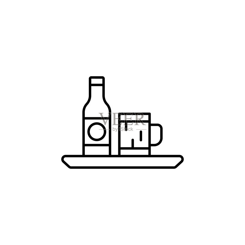 酒店服务饮品图标UI/UX矢量图图标素材