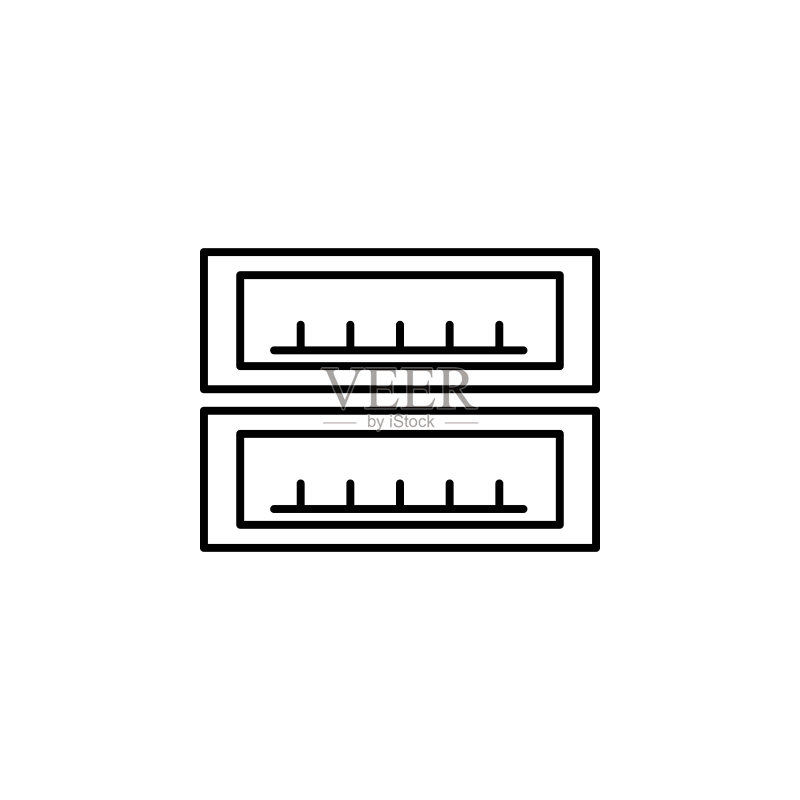 硬件,USB便携图标。用于UI和UX、网站或移动应用的简单细线硬件图标轮廓矢量图标素材