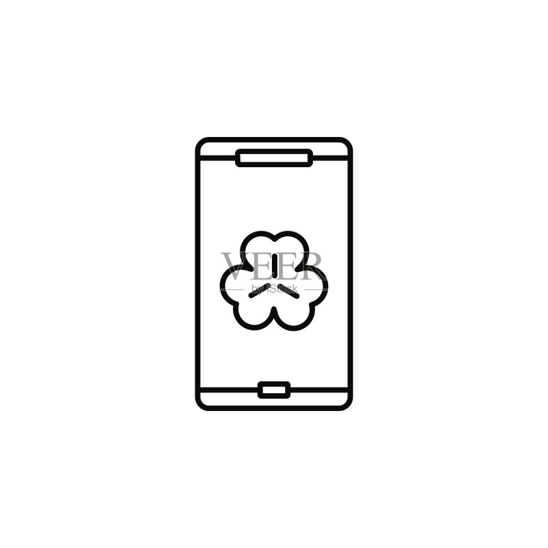 智能手机、三叶草图标图标素材