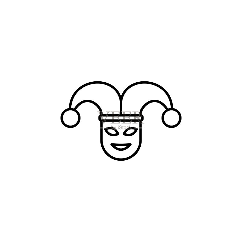 狂欢节小丑图标UI/UX矢量素材图标素材