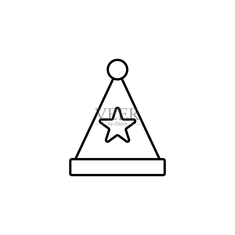 狂欢节帽子UI/UX矢量图标图标素材
