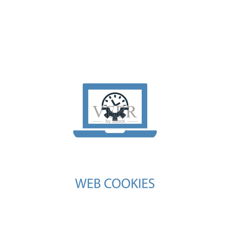 网站Cookies概念双色图标图标素材