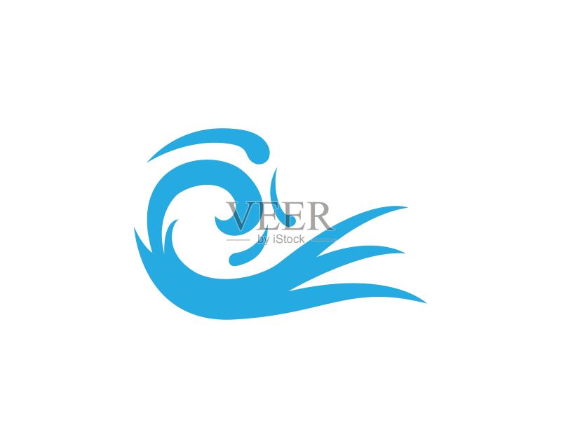 水波图标矢量图标素材