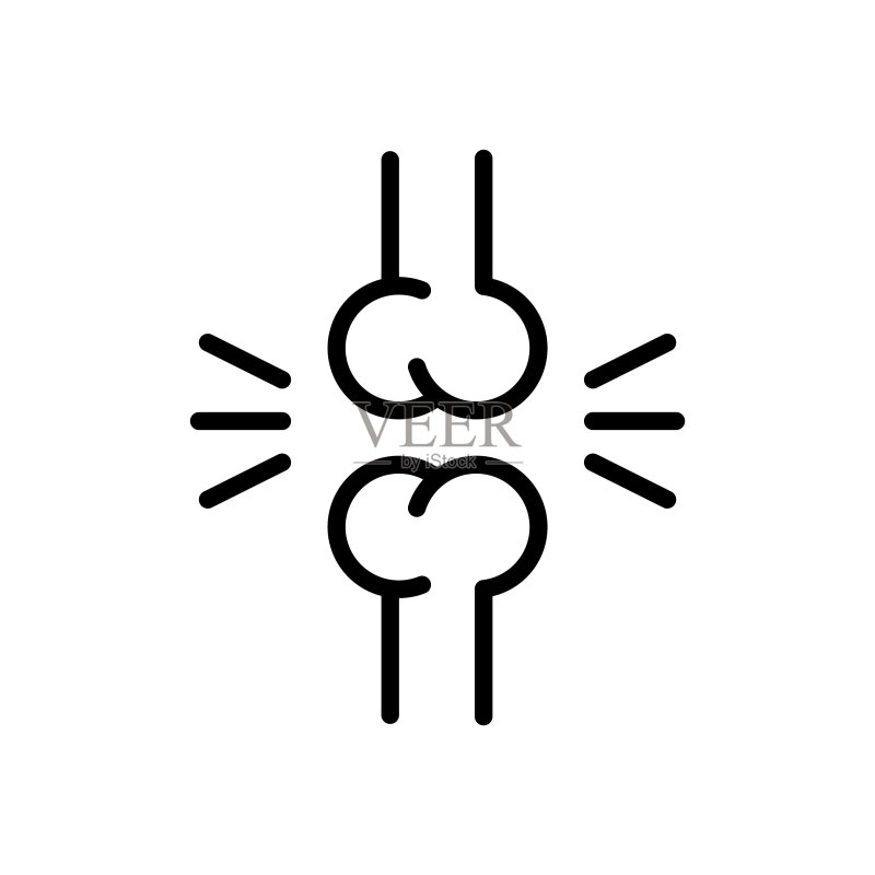 关节炎图标,人体关节线条图标图标素材