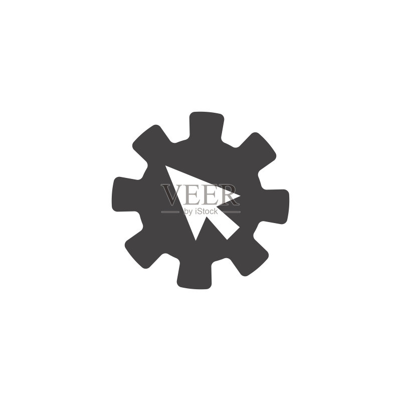 带指针图标的网站点击图标-不正当获取网站点击量图标素材