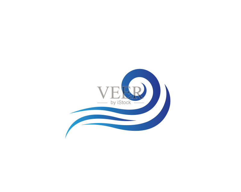 波浪符号矢量图标设计图标素材
