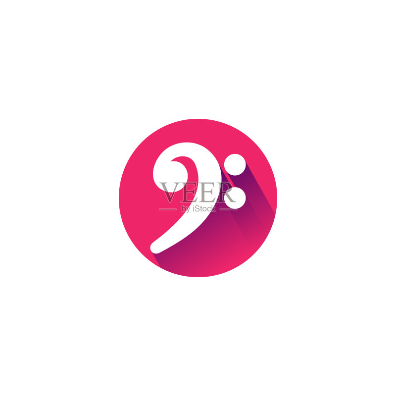 扁平风格音符图标设计图标素材