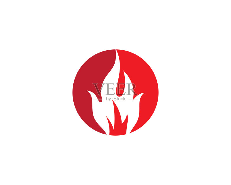 火焰符号矢量图标插图图标素材