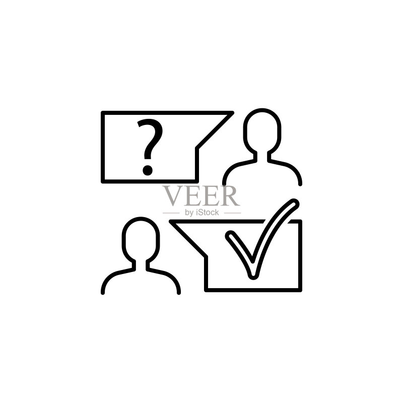 商业SEO,对话线条图标。团队合作,创意。符号和标志可用于Web,Logo,移动App,UI,UX图标素材