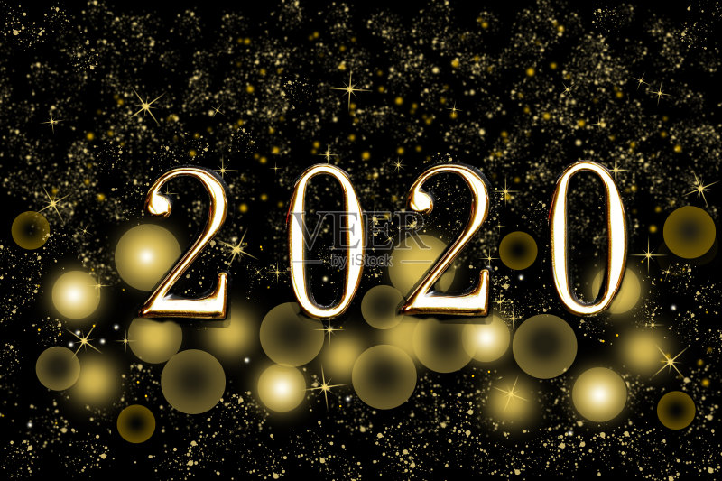 2020年新年快乐正版插画素材