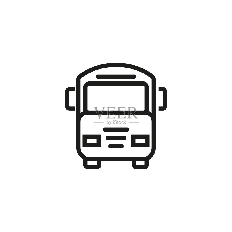 学校交通线路图标图标素材