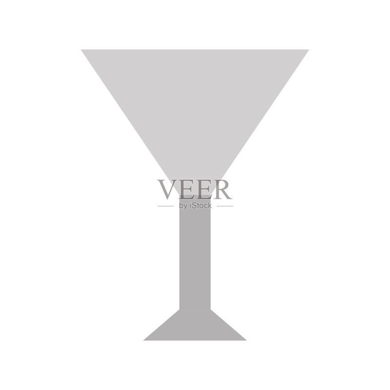 葡萄酒或香槟酒杯餐厅扁平设计图标图标素材