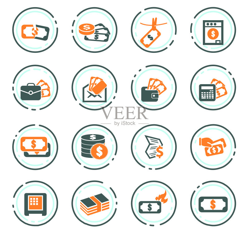 货币图标合集图标素材