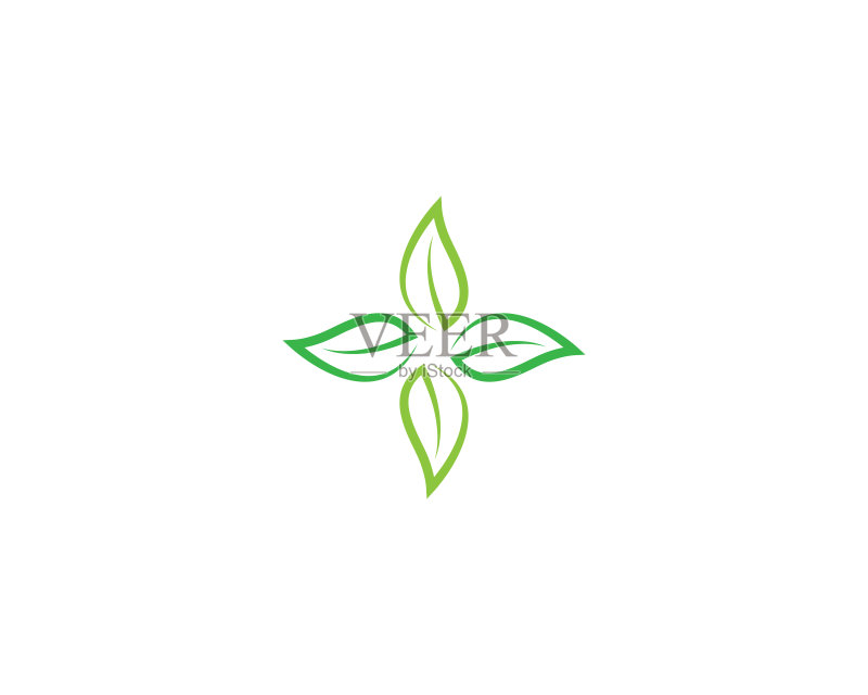 树叶Logo矢量图标图标素材