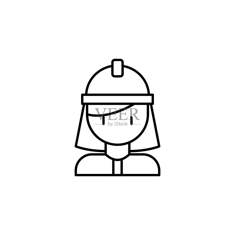 女消防员图标图标素材