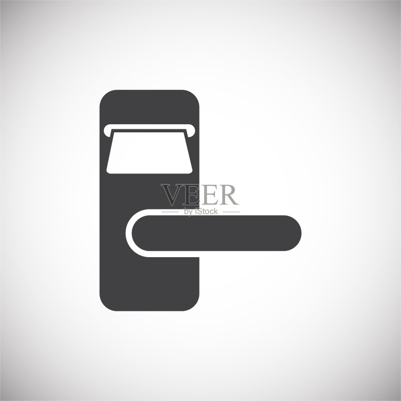 用于图形和网页设计的智能锁图标。网站按钮或移动应用程序的互联网概念符号图标素材