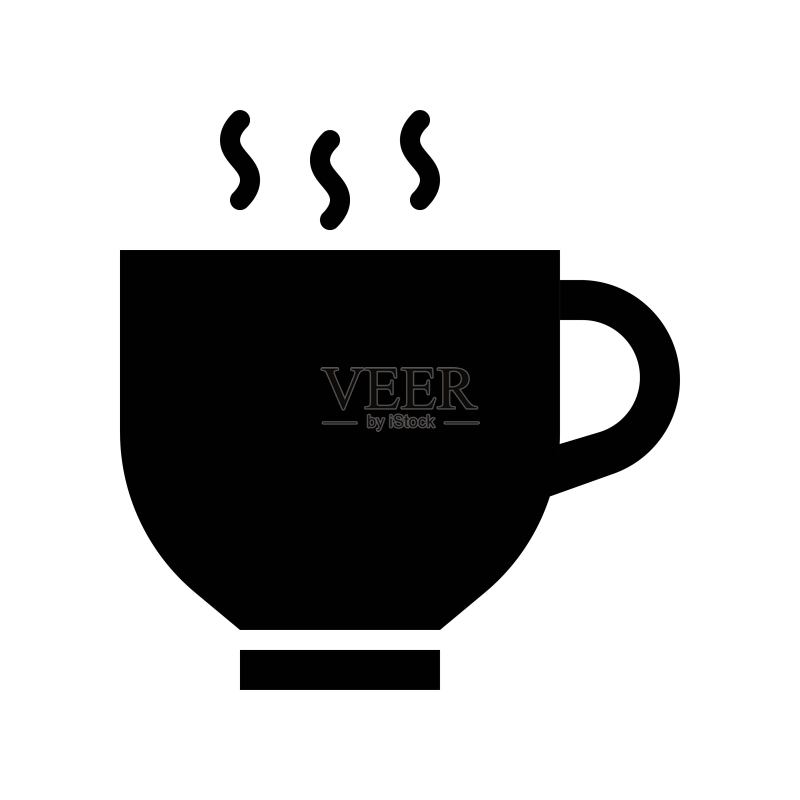 热咖啡或茶杯饮品实体图标图标素材