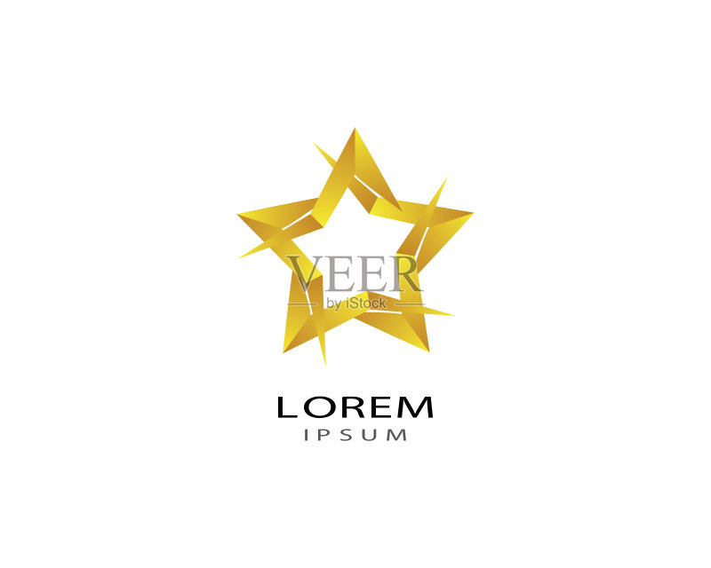 星形矢量图标插图设计图标素材