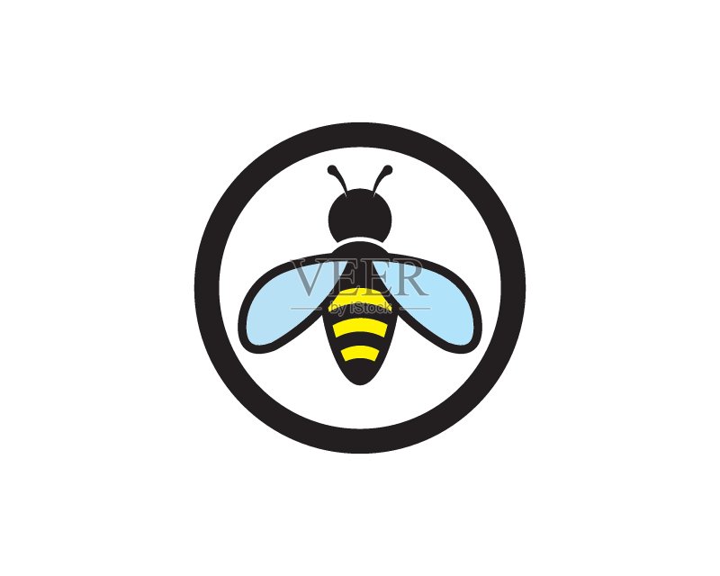 蜜蜂Logo模板矢量图标图标素材
