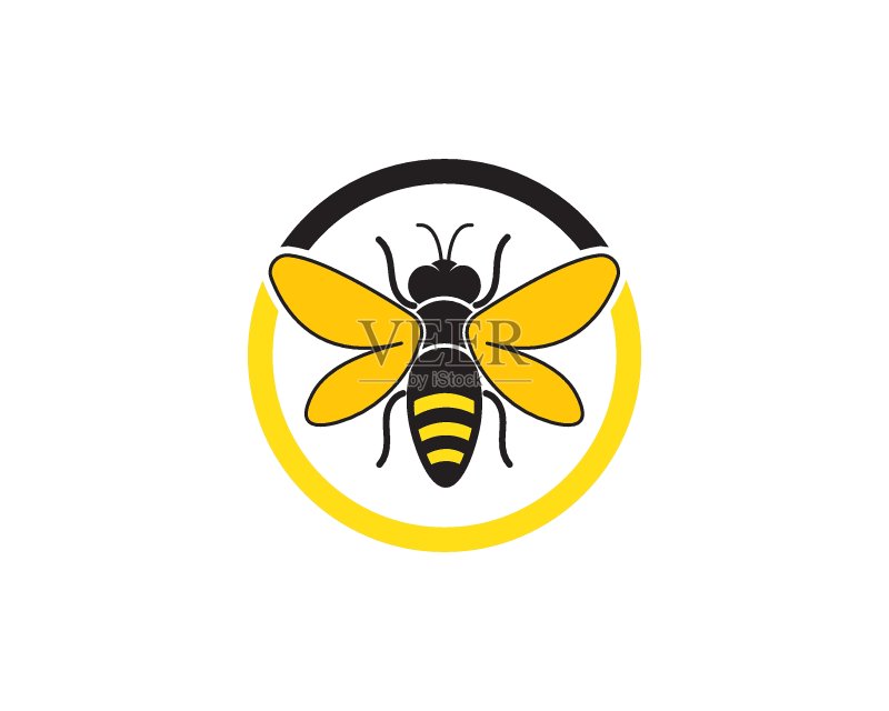蜜蜂Logo模板矢量图标图标素材
