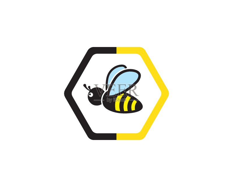 蜜蜂Logo模板矢量图标图标素材