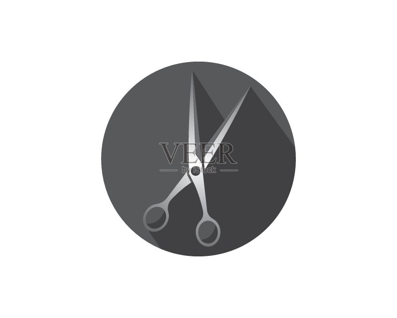 剪刀图标Logo矢量素材图标素材