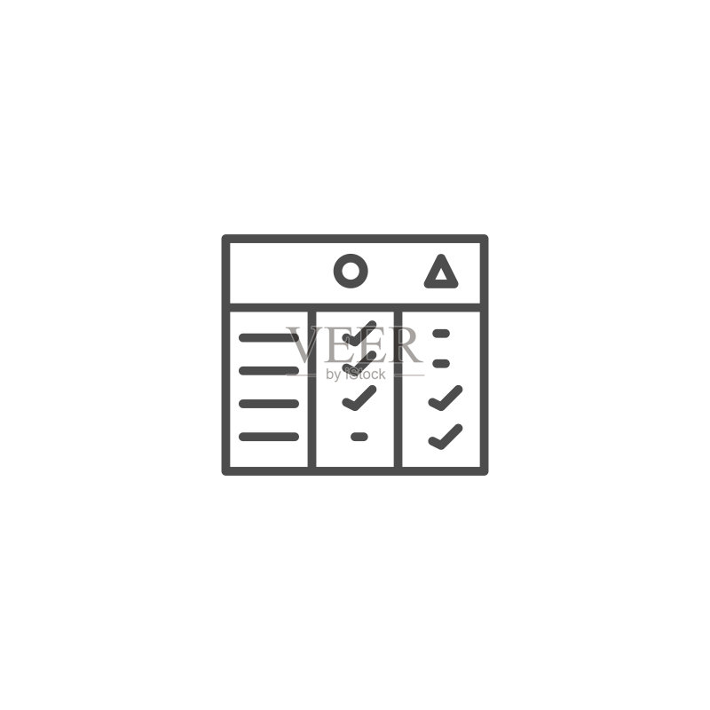 对比图表图标矢量素材图标素材