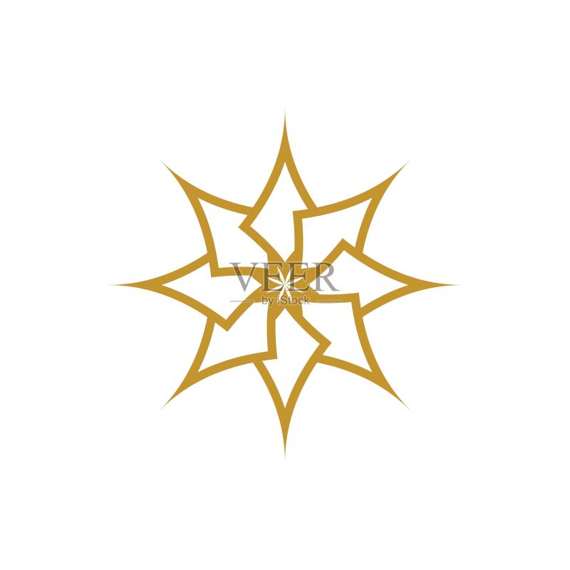 美丽的花朵矢量图标设计图标素材