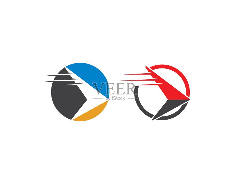 箭头图标集矢量图Logo模板图标素材