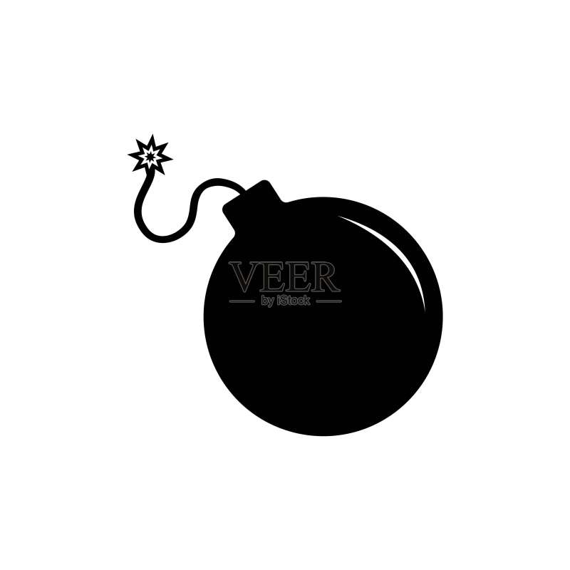 白色闪光炸弹图标图标素材