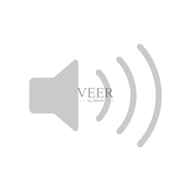 白色背景上的音量图标图标素材
