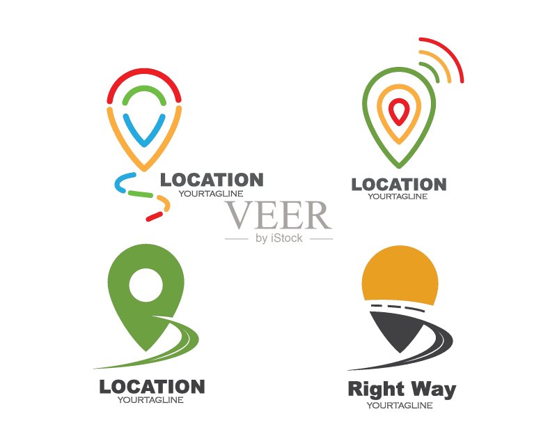定位点图标Logo矢量设计图标素材