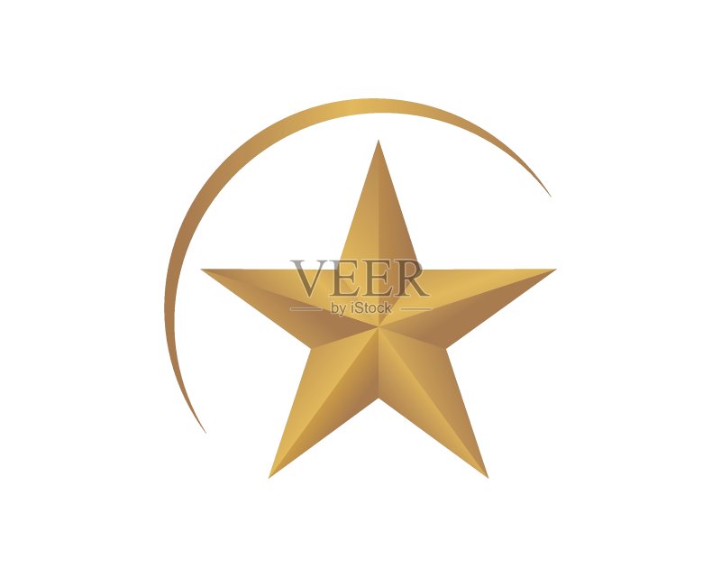 星星快速快递Logo图标矢量插画图标素材