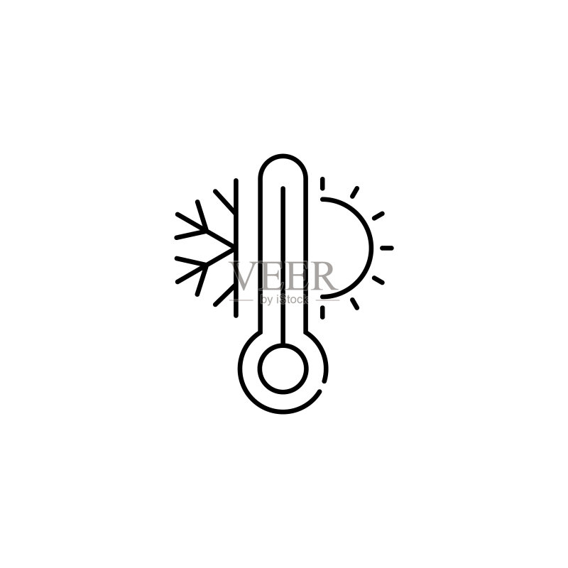 制冷和加热系统图标图标素材