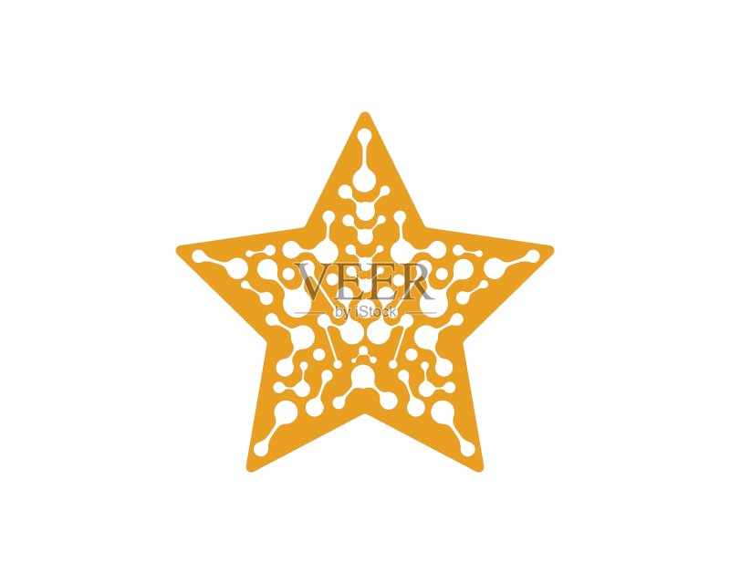星星快速快递Logo图标矢量插画图标素材