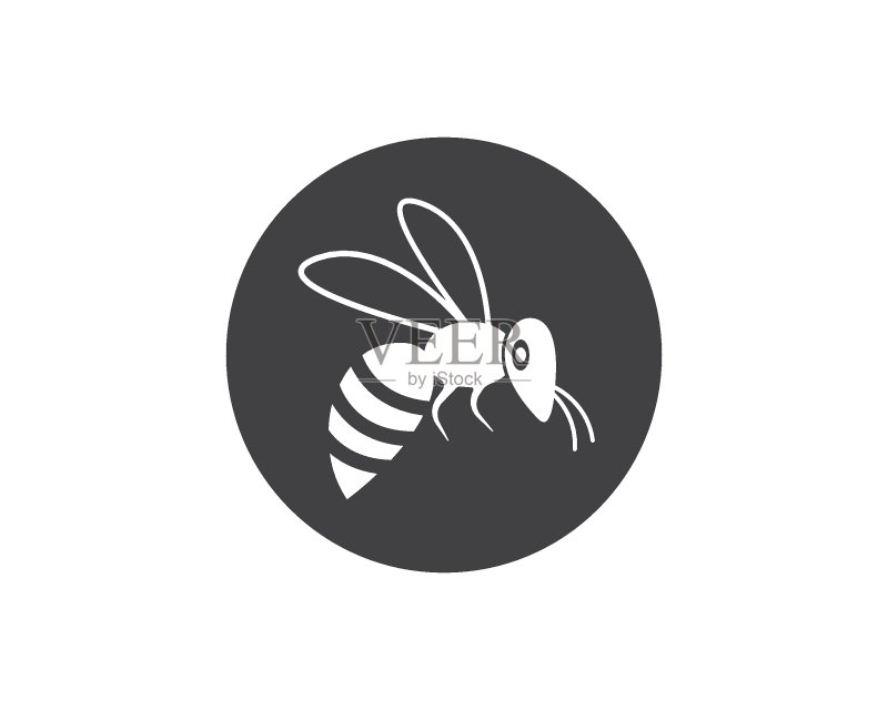 蜜蜂Logo模板矢量图标图标素材