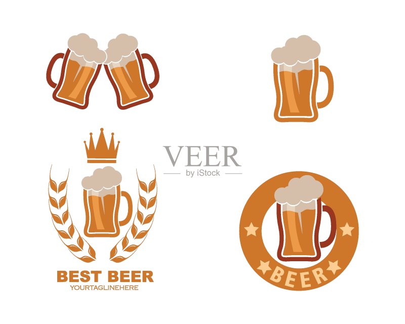 啤酒Logo图标矢量图设计图标素材