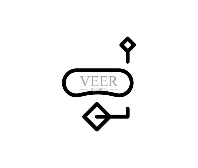 潜水面罩线条图标图标素材