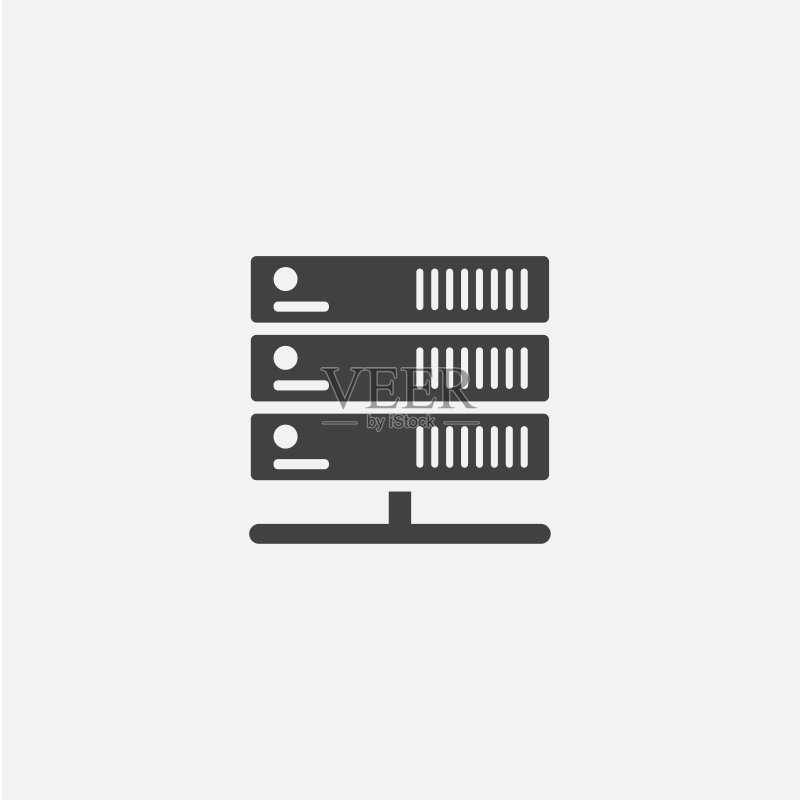 服务器 Glyph 图标图标素材