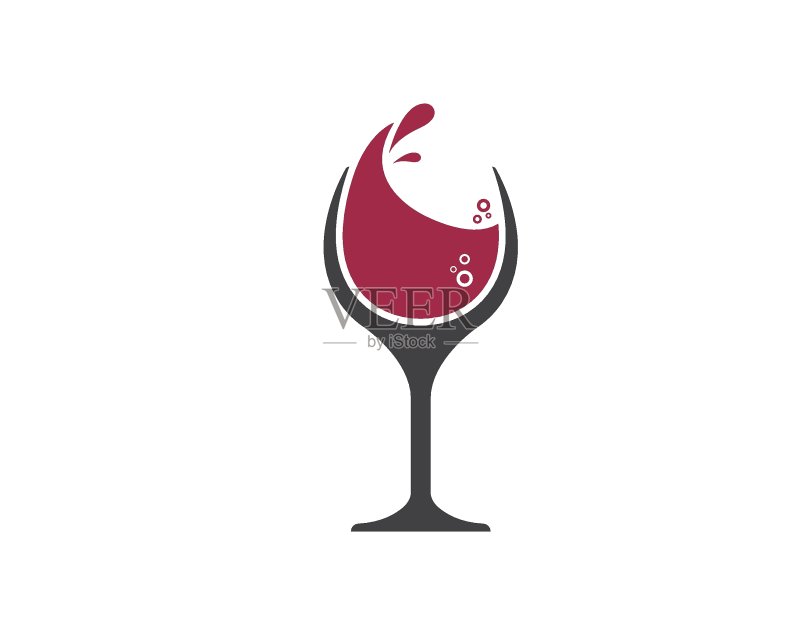 葡萄酒logo图标矢量图设计图标素材