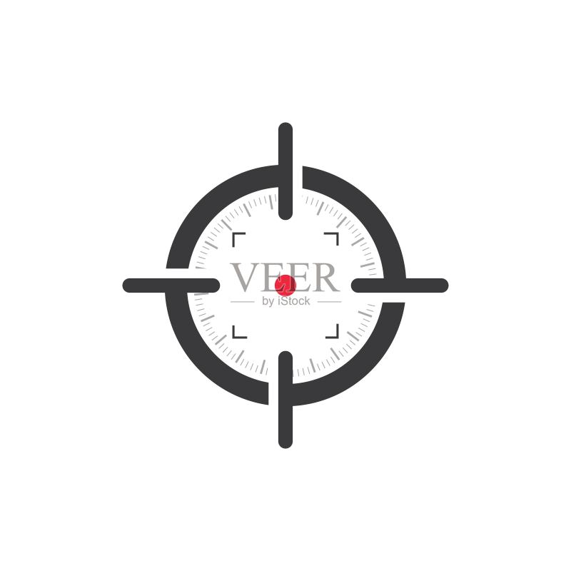 目标矢量图标插画图标素材