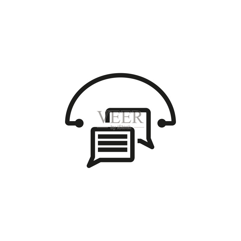 通信服务线路图标图标素材