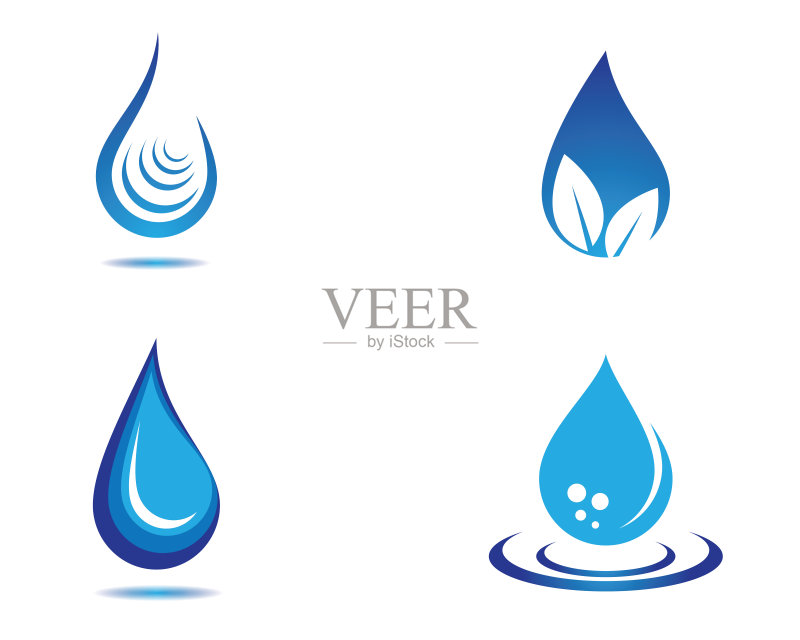 水滴矢量图标图标素材