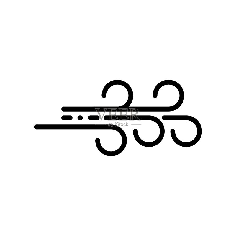 风矢量图标设计模板图标素材