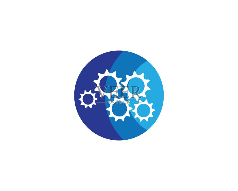 齿轮符号矢量图标图标素材